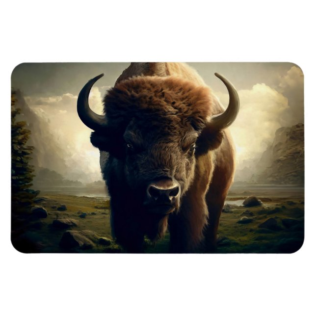 Íman Bison Painting (Horizontal)