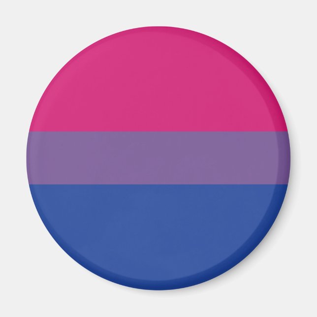 Íman Bissexual | Design de Sinalizador de Orgulho | Str (Frente)