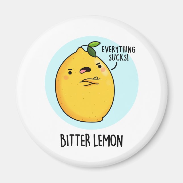 Íman Bitter Lemon Engraçado Fruta (Frente)