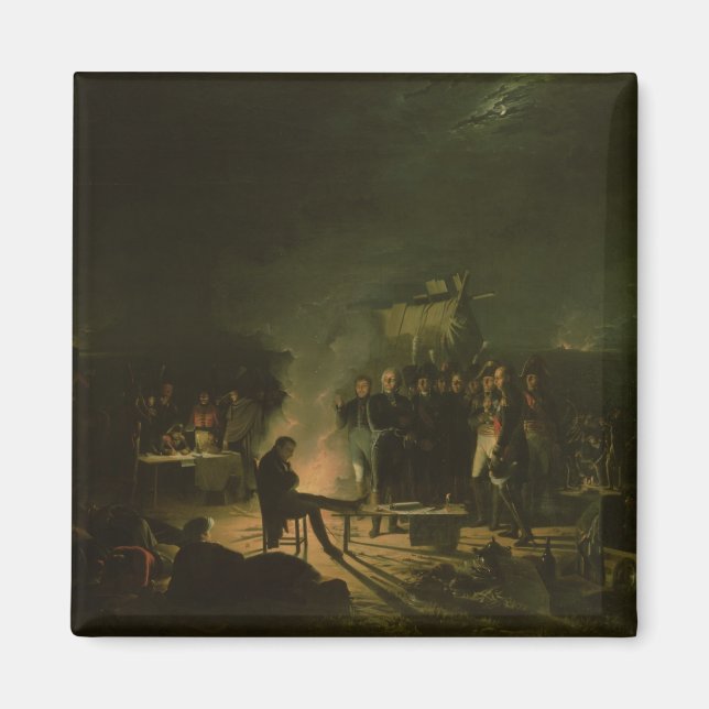 Íman Bivouac de Napoleão I na Batalha de Battlefield (Frente)