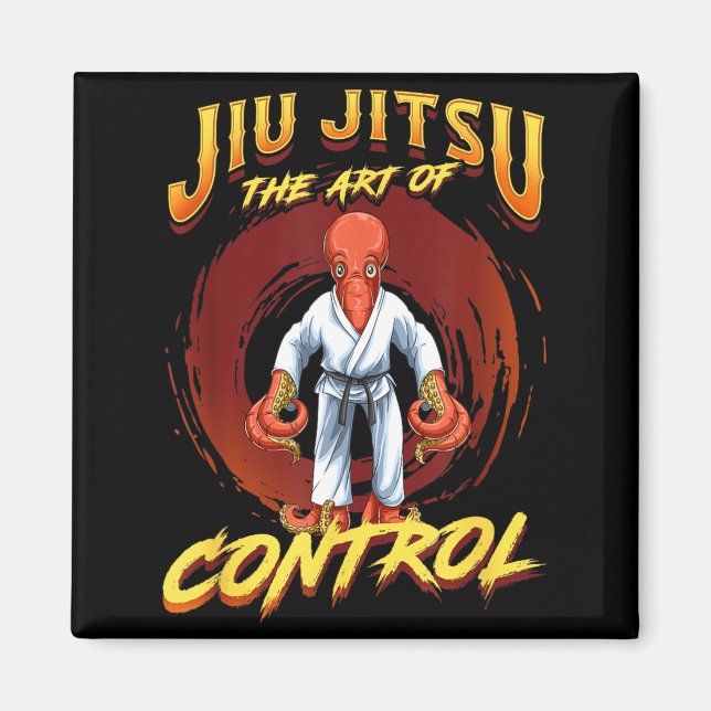 Íman BJJ A Arte do Controle - Grappling Jiu Jitsu (Frente)