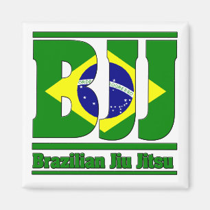Íman BJJ brasileiro Jiu Jitsu Flag MMA