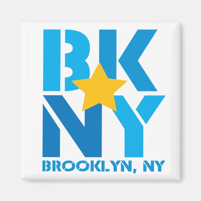 Íman BK Brooklyn Blue Magnet (Frente)