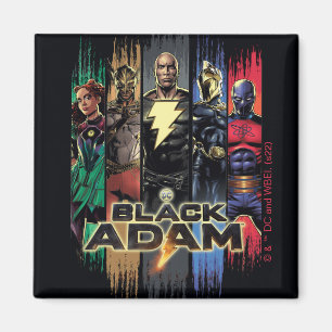 Íman Black Adam Characters In Stripes Graphic