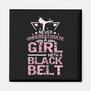 Íman Black Belt Karate Taekwondo Girl