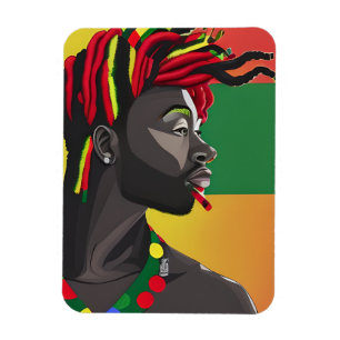 Íman Black Bruh African American Man Juneteenésimo Rei