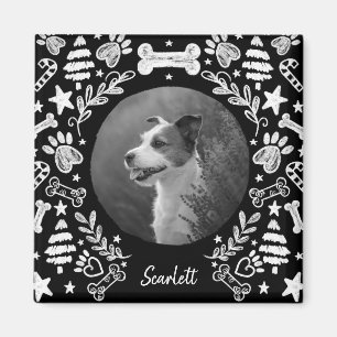 Íman Black Chalkboard Art Frame Dog Memorial Keepsael