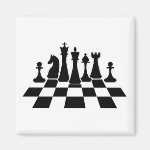 Íman Black chess pieces on a chessboard