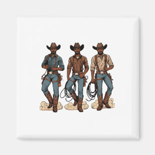 Íman Black Cowboy Ocidental Rodeo Melanin História Negr