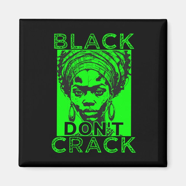 Íman Black Don't Crack 7 Sticker (Frente)
