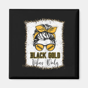 Íman Black Dourado Vibes Apenas Futebol Mulheres Pé-Leo