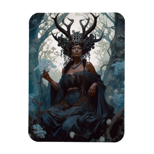 Íman Black Fantasy Sorceress Magic Fantasy (Vertical)