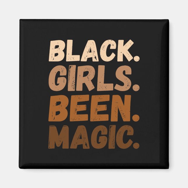 Íman Black Girls Bebeu Magic Melanin African American A (Frente)