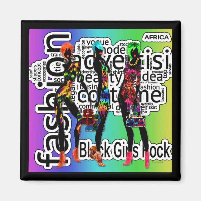 Íman Black Girls Rock (Frente)