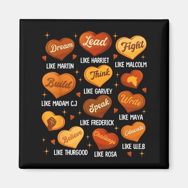 Íman Black History Month Black Leaders African American (Frente)