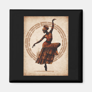 Íman Black History Month Black Woman Tribyl Dancing Jun