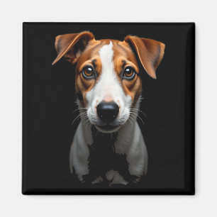 Íman Black Jack Russell Terrier Dog Jack Russell Face