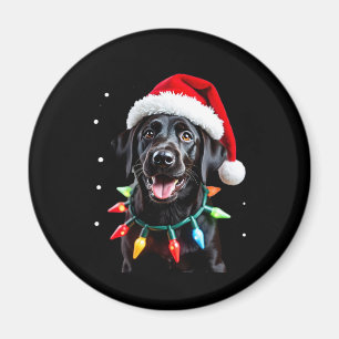 Íman Black Lab Labrador Árvore de Natal Light Pajama Do