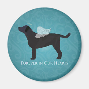 Íman Black Lab Pet Memorial Simpatia Pet Pet Loss Desig