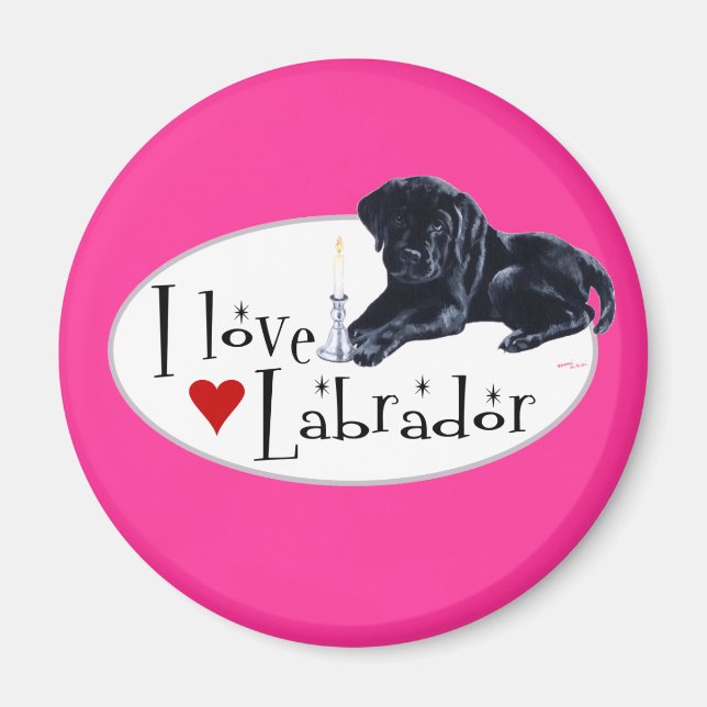 Íman Black Labrador Puppy (Frente)