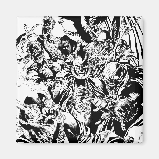 Íman Black Lanterna Corps - Preto e Branco (Frente)