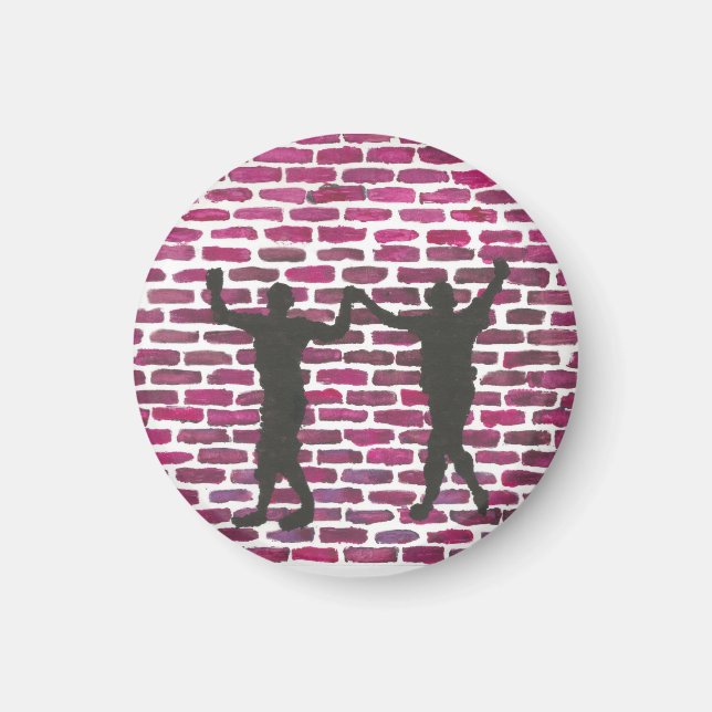 Íman Black Magic Hollyhock by Yeshaya Dank Wood Wall Ar (Frente)