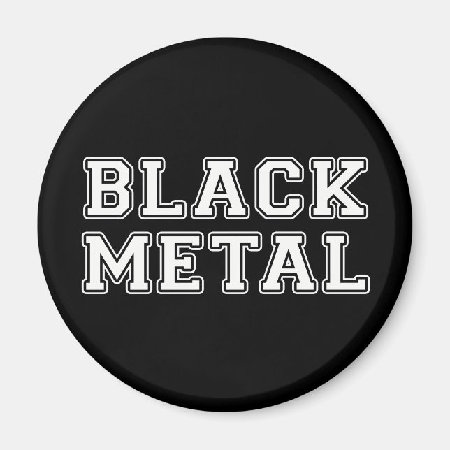Íman Black Metal (Frente)