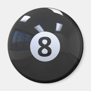 Íman Black nº 8 Billiard Piscina Ball