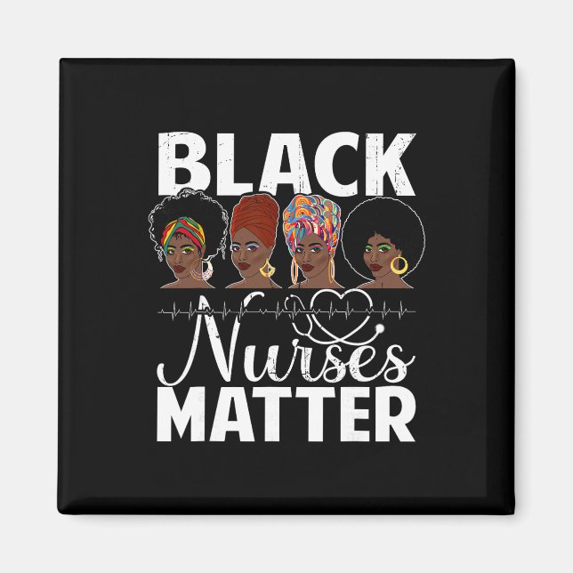 Íman Black Nurses Problem - African American Afro Nurse (Frente)