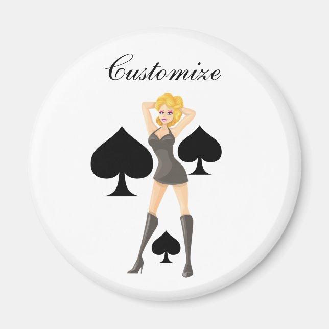 Íman Black Spades Blona Queen Thunder_Cove (Frente)