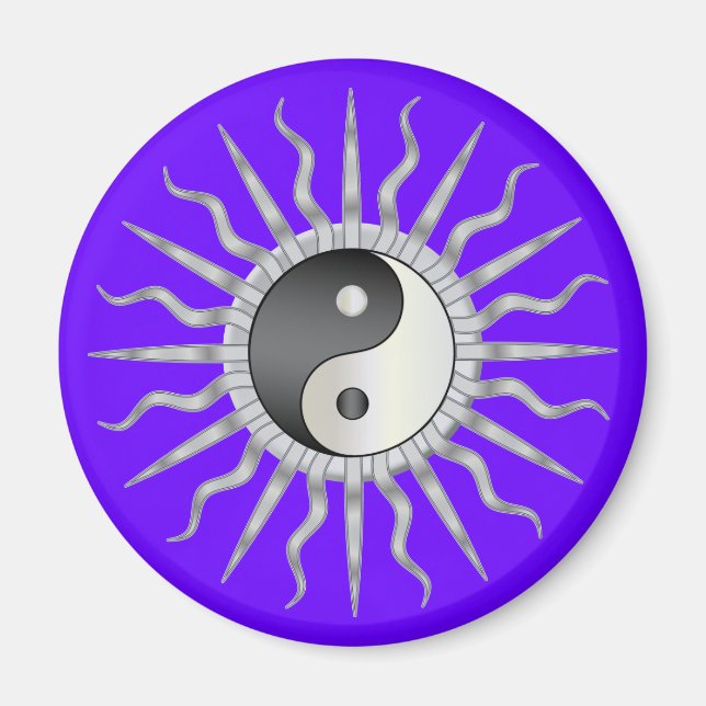 Íman Black Starburst Yin Yang (Frente)