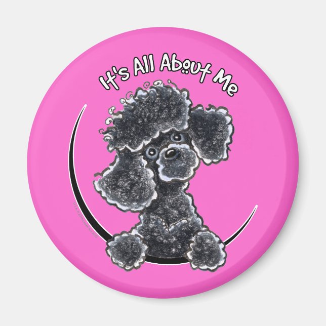 Íman Black Toy Poodle IAAM (Frente)