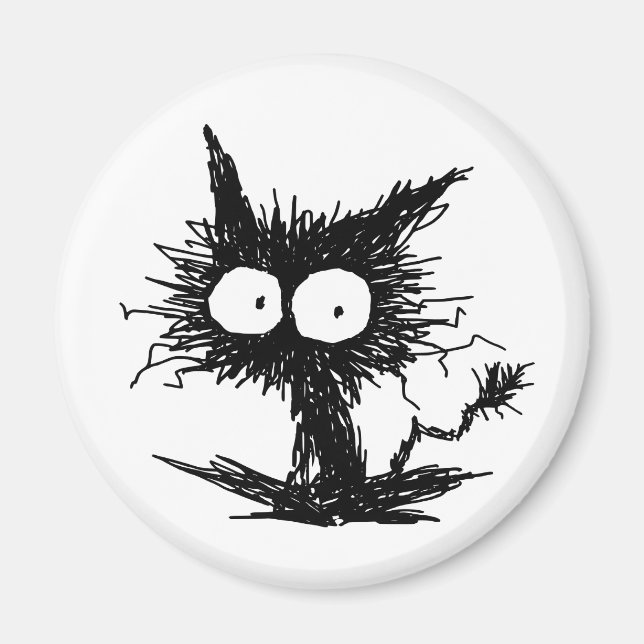 Íman Black Unkempt Kitten (Frente)