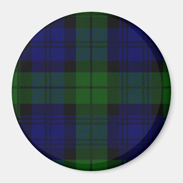 Íman Black Watch Tartan Blue Green Xadrez (Frente)