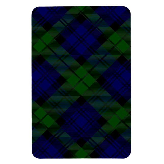 Íman Black Watch Tartan Blue Green Xadrez (Vertical)
