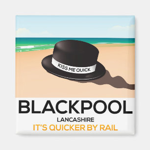 Íman Blackpool "beija-me rápido" aquele viagem de trem