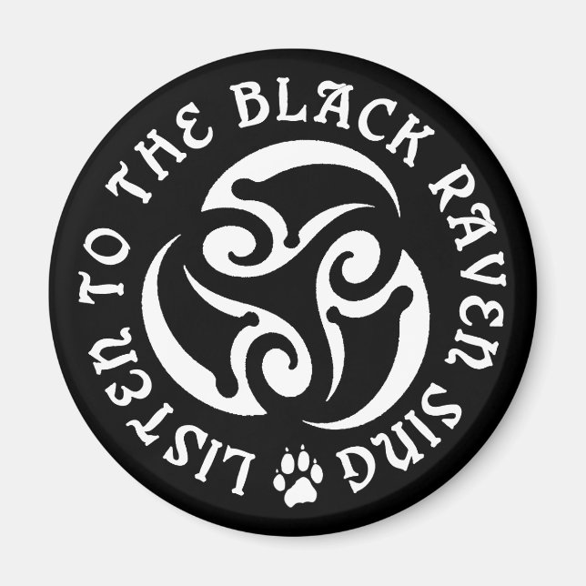 Íman Blackwolf Majik - Raven Goddese Sing Magnet (Frente)