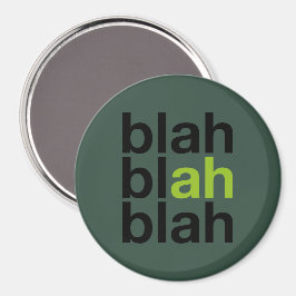 Íman Blah Blah Blah - Minimalist Magnet