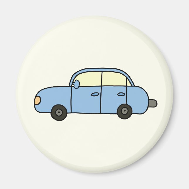 Íman Blaues Cartoon-Auto (Frente)