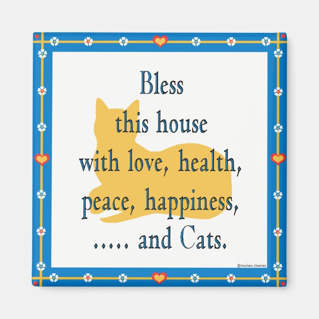 Íman Bless This House Magnet (Frente)