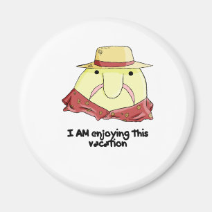 Íman Blobfish em férias