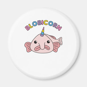 Íman Blobfish Funny Unicorn Blobicorn