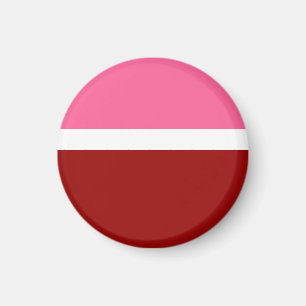 Íman Bloco de Cor Rosa Branco Marrom Vermelho