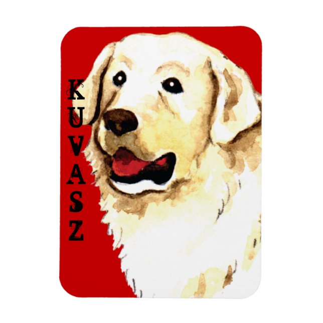 Íman Bloco de Cores do Kuvasz (Vertical)