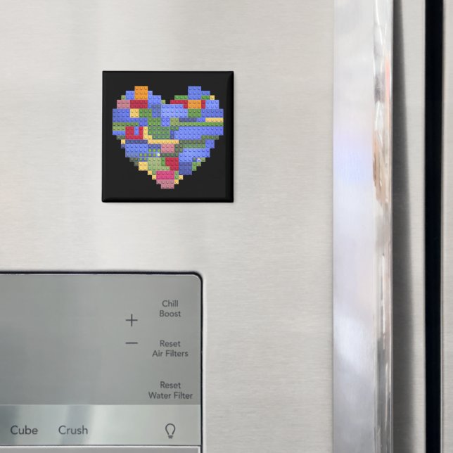 Íman Bloco do Construtor Mestre Tijolo Construção Coraç (In Situ (Fridge))