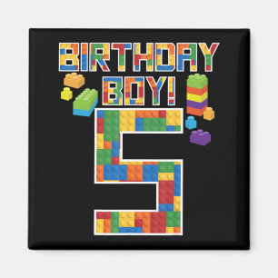 Íman Bloco Edifício De Blocos De 5 Bonito De Aniversári