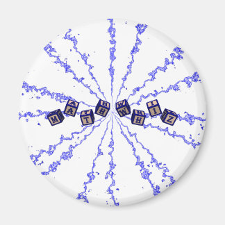 Íman Blocos de brinquedos em branco de matemática em az