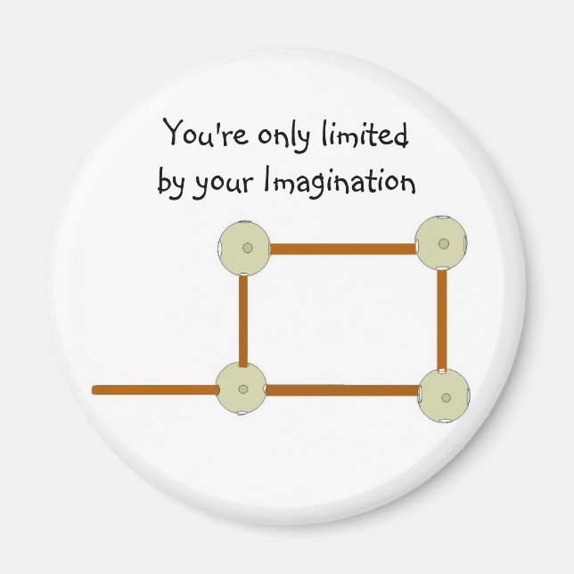 Íman Blocos de Construção de Madeira Motivacional (Frente)