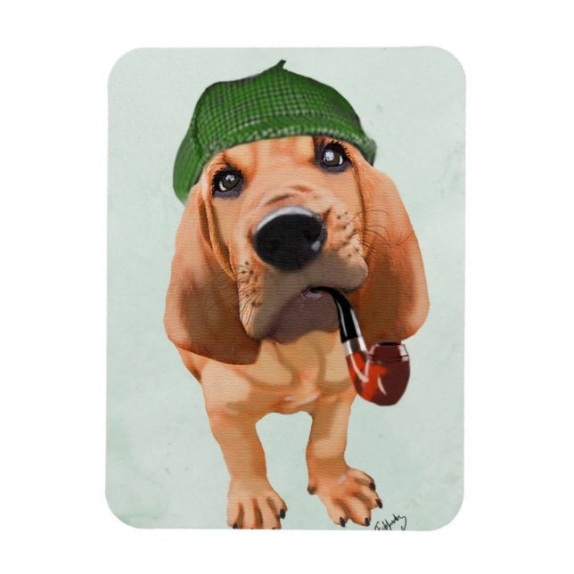 Íman Bloodhound Sherlock Holmes (Vertical)