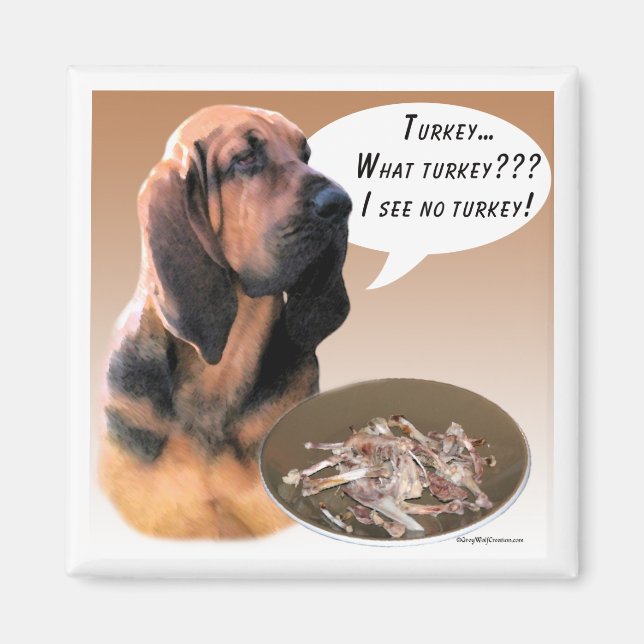 Íman Bloodhound Turkey Magnet (Frente)
